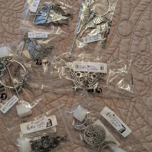 NIP 7pc Gothic/Celtic Hair/Scarf Clips